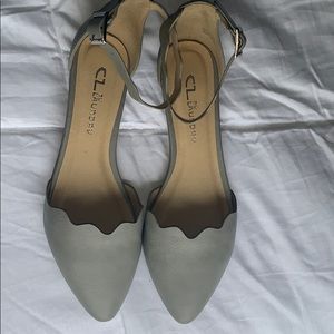 CL Flat with ankle strap